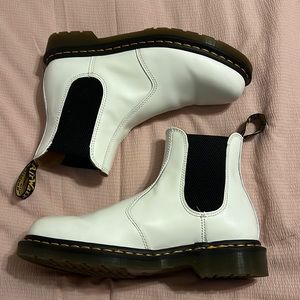 Doc martens slip on leather boots